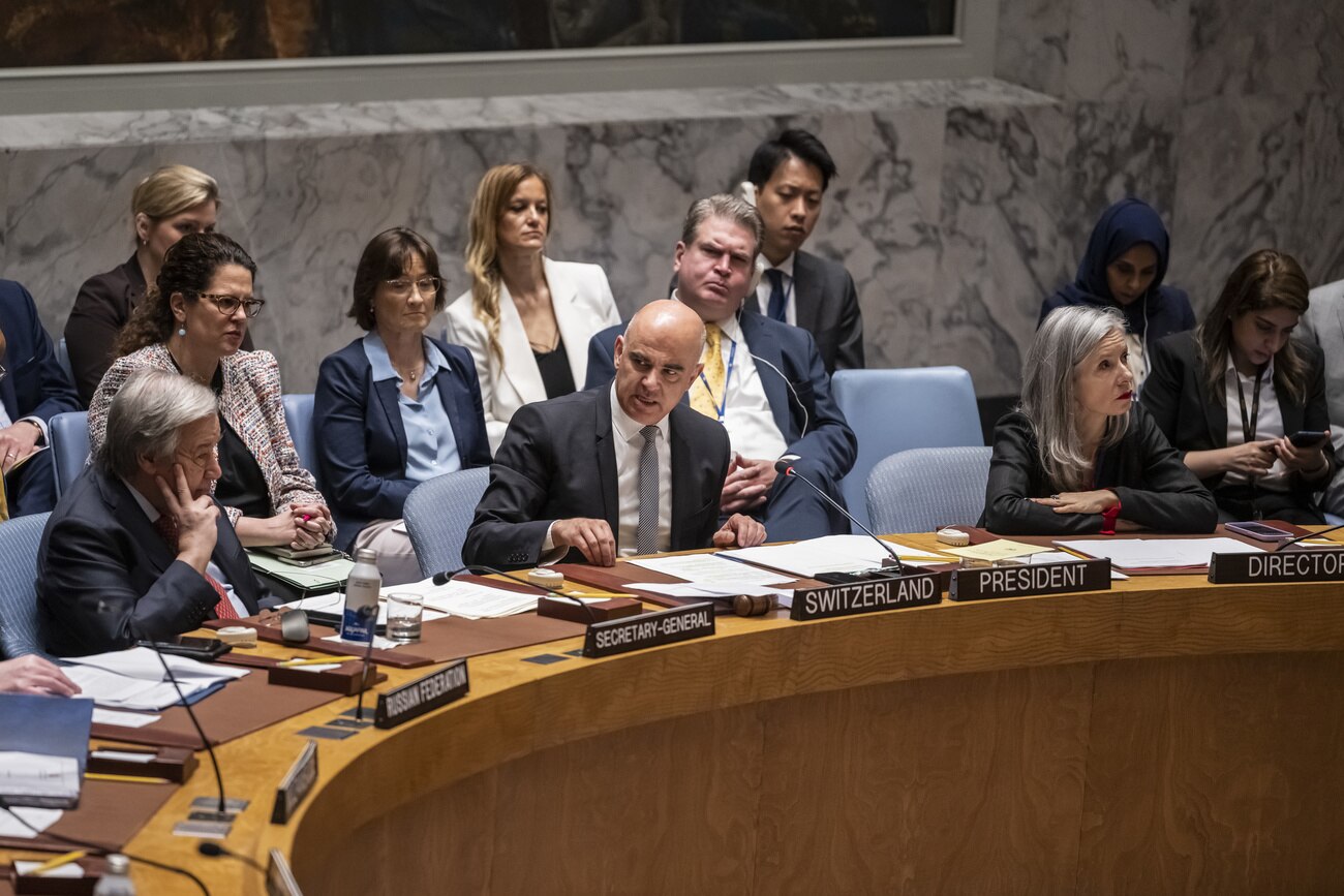 Alain Berset al Consiglio di Sicurezza delle Nazioni Unite