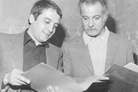 Nanni Svampa (a sinistra) assieme a Georges Brassens