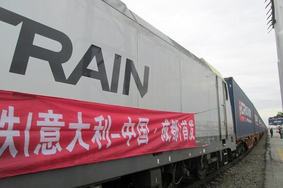 Partito il primo treno merci diretto Italia-Cina dal terminal ferroviario del Polo logistico integrato di Mortara