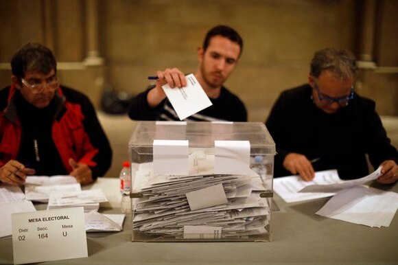 Chiusi i seggi alle 20, in Catalogna avrebbero vinto gli indipendentisti.