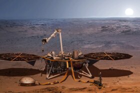 Mars InSight à la surface de Mars