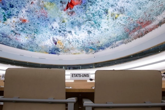 Sala riunioni dell Onu a Ginevra