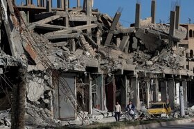 Case distrutte da bombardamenti