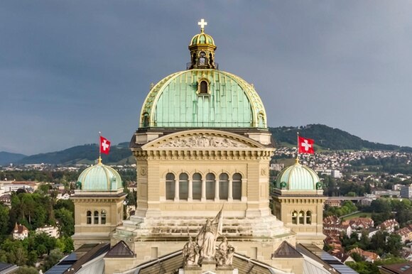 La cupola di Palazzo federale a Berna