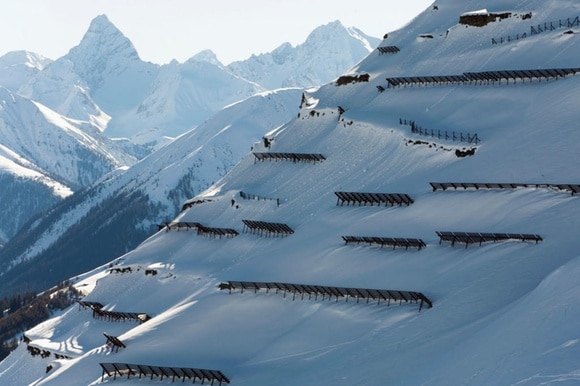 Ripari valangari sopra Davos nei Grigioni