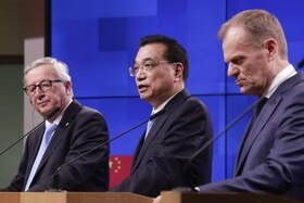 Jean-claude Juncker, Li Keqiang e Donald Tusk
