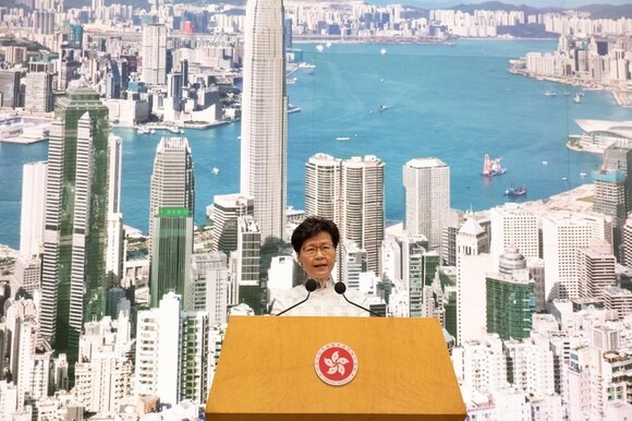 La governatrice di Hong Kong Carrie Lam