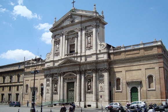 La facciata della chiesa Santa Susanna a Roma, opera dell architetto ticinese Carlo Maderno. Primo esempio di barocco