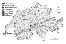 mappa con le nuove possibili centrali idroelettriche in svizzera