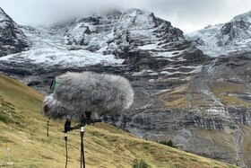 microphones recording mountains