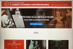 la homepage della cineteca di Milano dove pubblicizza la rassegna sul cinema svizzero