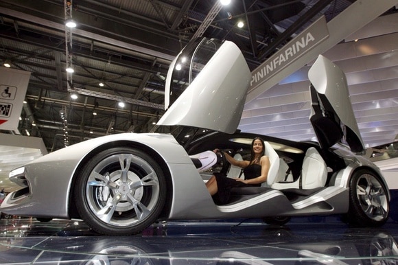 Una vettura di Pininfarina presentata nel lontano 2008 al Salone dell auto di Ginevra.