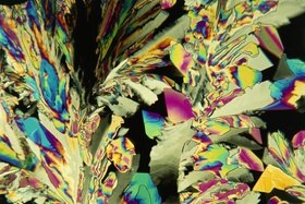 cristalli colorati di saccarina