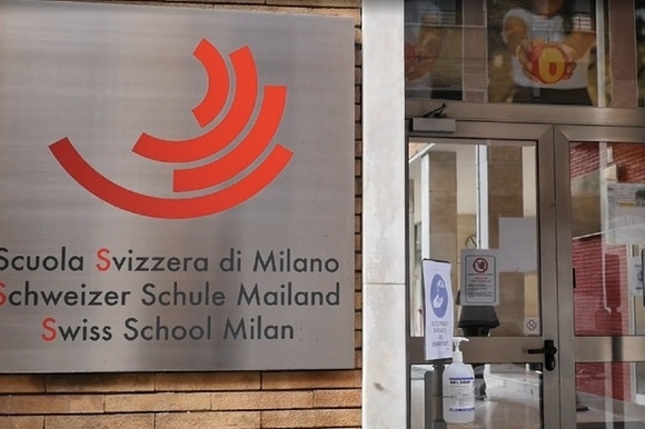 facciata della scuola svizzera di Milano