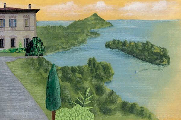 illustrazione di una villa e di isole