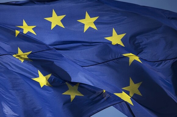 La bandiera dell Unione europea.