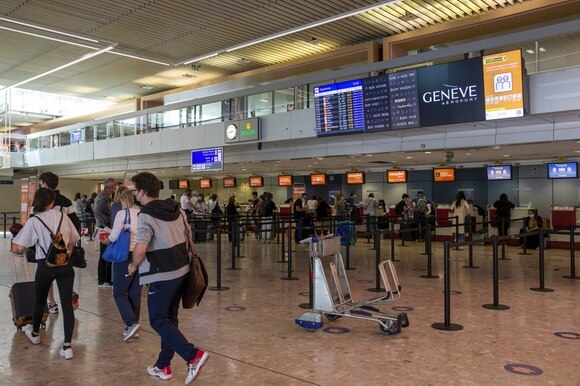 L aeroporto di Ginevra.
