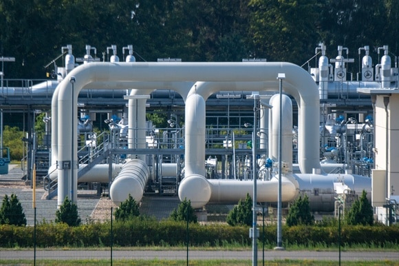 Una stazione del gasdotto Nord Strem in Germania.