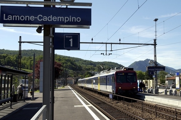 La stazione di Lamone-Cadempino.