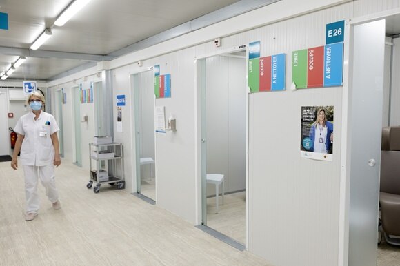 Centro di vaccinazione all ospedale universitario di Ginevra