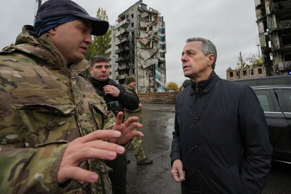 Ignazio Cassis per le strade di Kiev