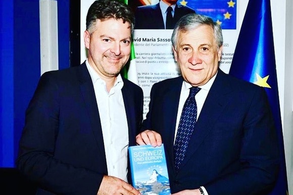 Andreas Schwab e Antonio Tajani (a destra).